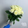 Букет из 15 белых роз под ленту